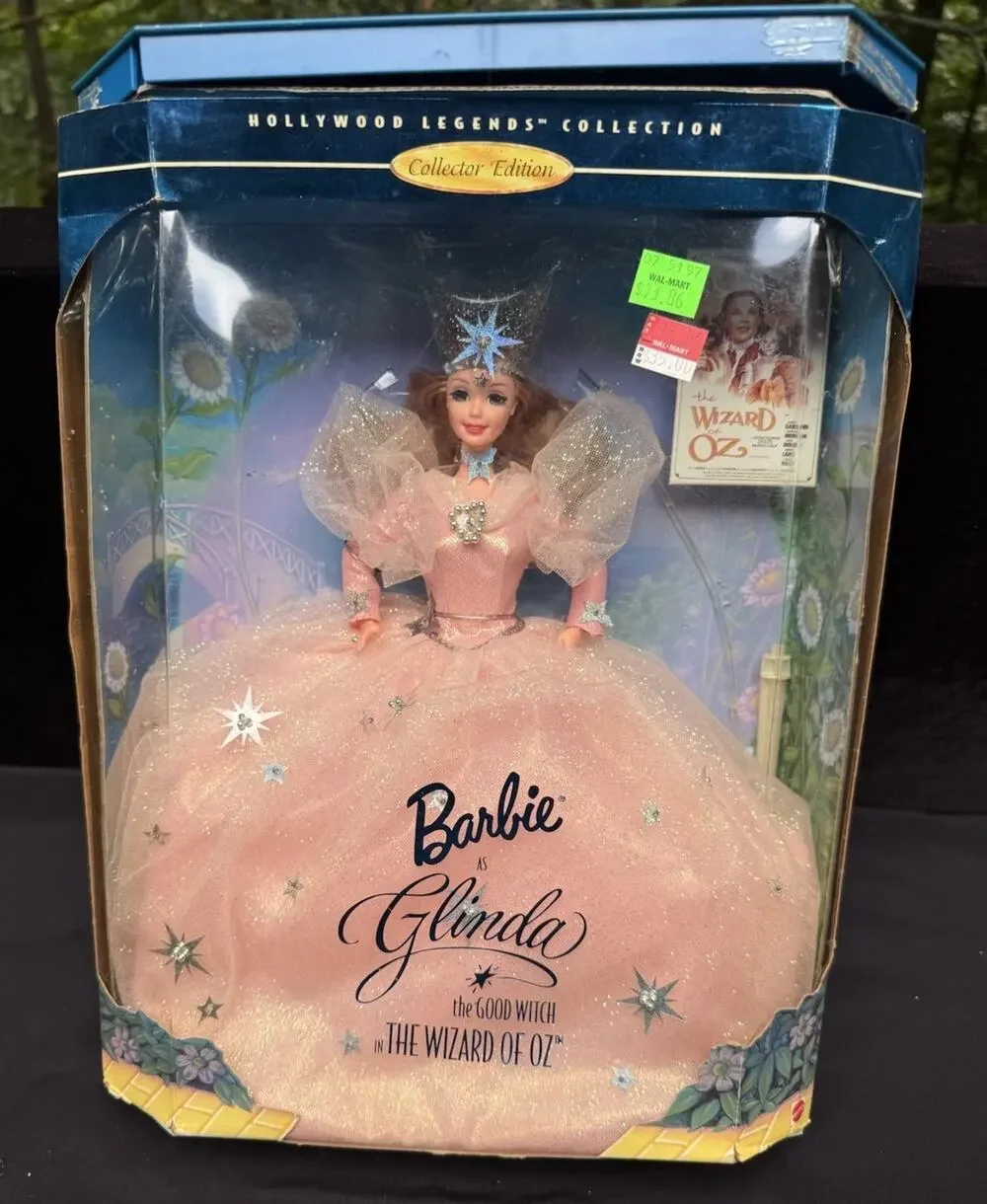1995 Barbie as Glinda Good Witch Wizard of Oz Glenda Hollywood Legends Poor Box